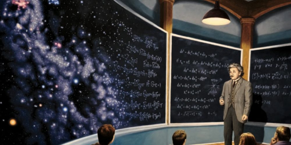 Chalkboard Universe by Rob Gonsalves