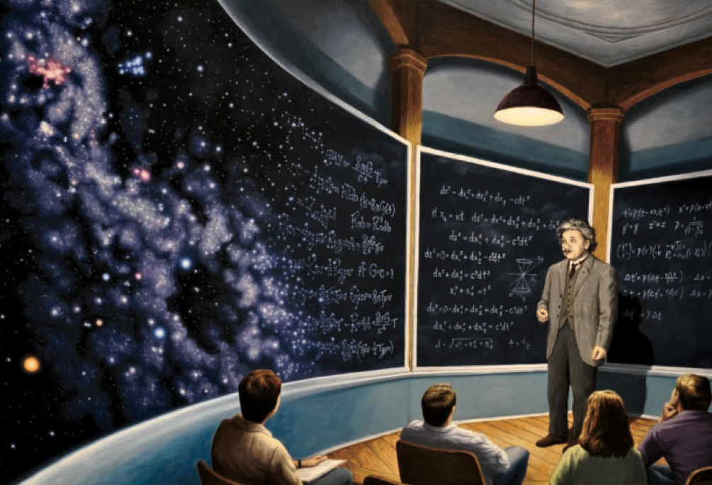 Chalkboard Universe by Rob Gonsalves