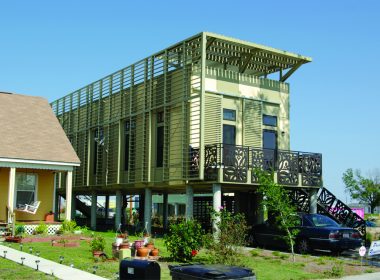 Photo: Chris Zulinov Hurrican Katrina house rebuilding elevated