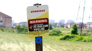 Enbridge line 9 pipeline marker A\J AlternativesJournal.ca