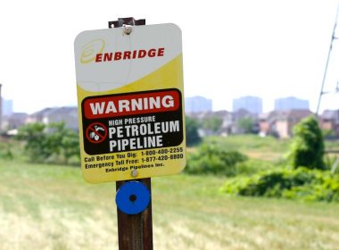 Enbridge line 9 pipeline marker A\J AlternativesJournal.ca