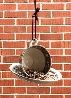 DIY bird feeder