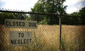 An abandoned playground in Detroit. A\J – Alternatives Journal