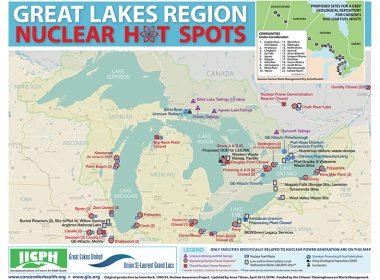 nuclear hot spots map great lakes A\J AlternativesJournal.ca