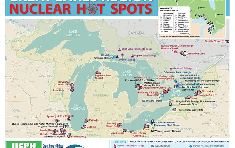 nuclear hot spots map great lakes A\J AlternativesJournal.ca