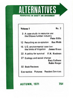 Autumn 1971 Alternatives Journal 1.2