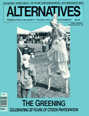 The Greening: Celebrating 20 Years of Citizen Participation Alternatives Journal
