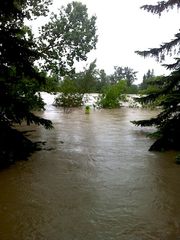 Flooding in Calgary, June 2013.