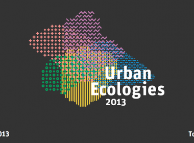 Urban Ecologies conference logo. OCAD. Alternatives Journal. A\J