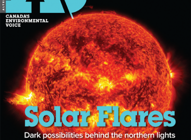 A\J Night issue cover. Solar flares.