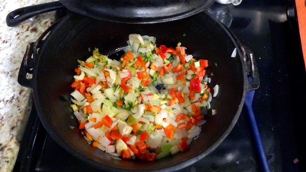 Saute Onions for Corn Chowder