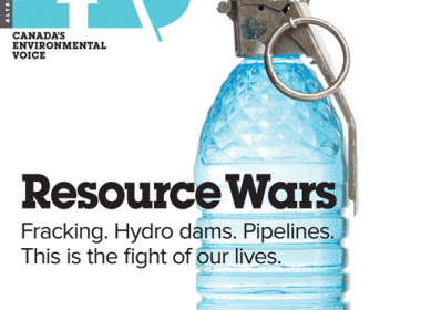 A\J Resource Wars issue cover. Water bottle grenade.