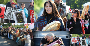 Fracking protestors in New Brunswick.