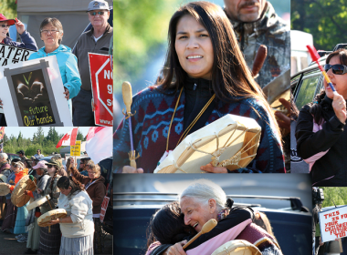 Fracking protestors in New Brunswick.