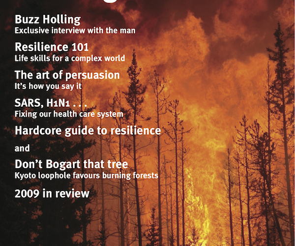 Alternatives Journal issue cover – Building Resilience 36.2