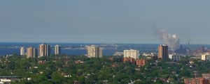 The Hamilton skyline from the escarpment.