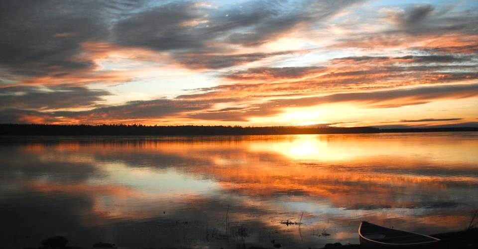 Sunset over the Mackenzie River
