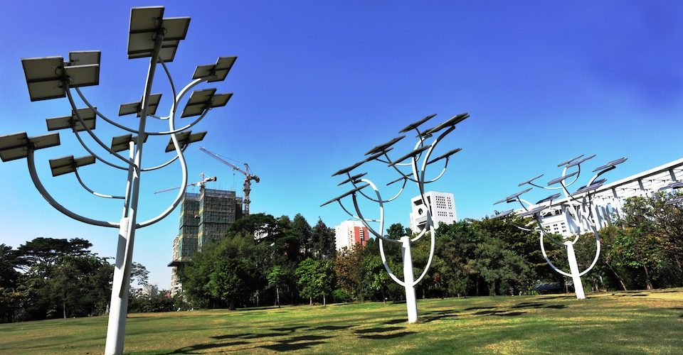 Solar panel "trees"