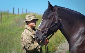 Christian McEachern with Charme the horse