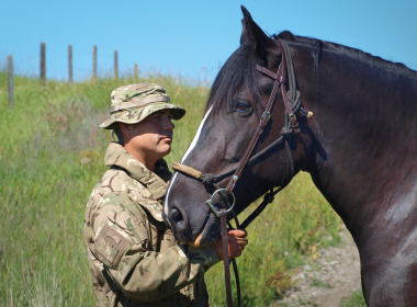 Christian McEachern with Charme the horse