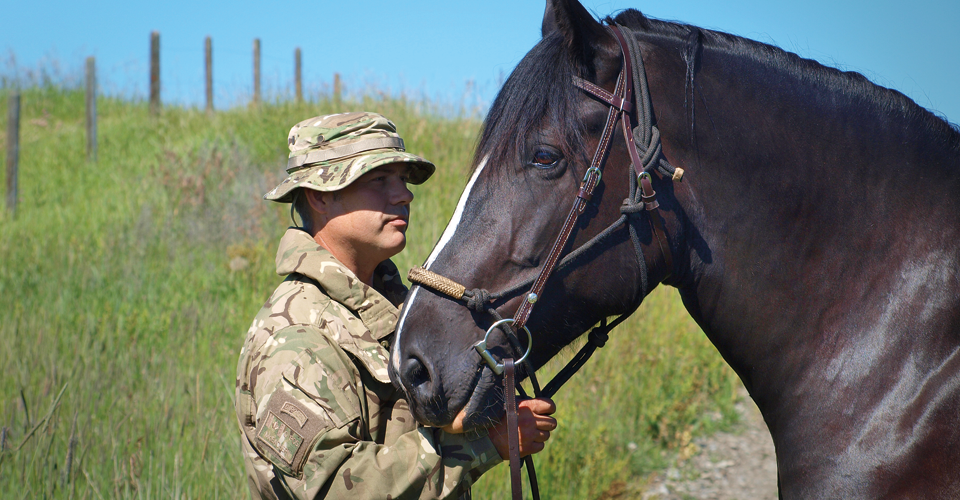 Christian McEachern with Charme the horse