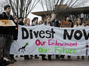 Fossil Fuel Divestment Student Protest at Tufts University