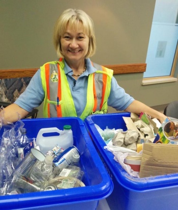 Region of Waterloo staff recycling expert Kathleen Barsoum