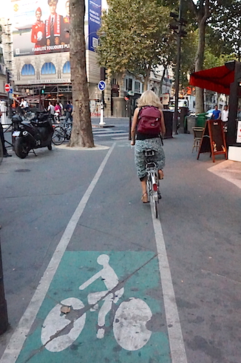 Paris bikelane