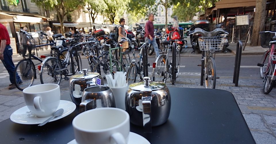 The view from a Paris café.