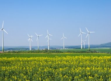 Windmills in rural Germany. © elxeneize \ Fotolia.com