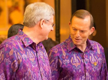 Canadian Prime Minister Stephen Harper and Australian Prime Minister Tony Abbott