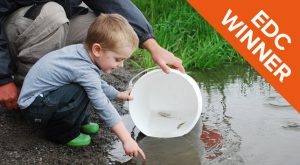 Trout release at the Junction Creek