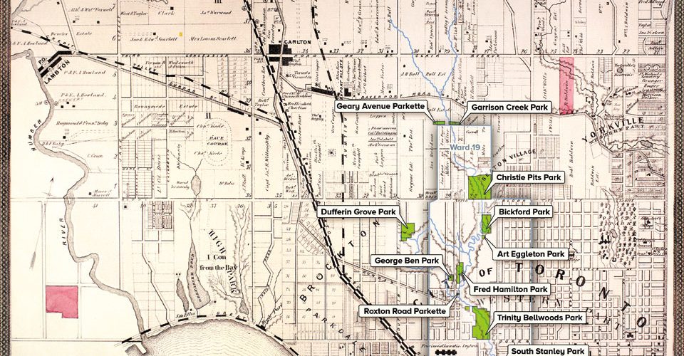 Map of Garrison Creek Parks