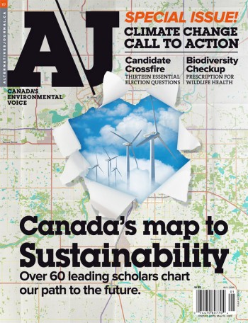 The cover of A\J's Canada's Map to Sustainability special issue