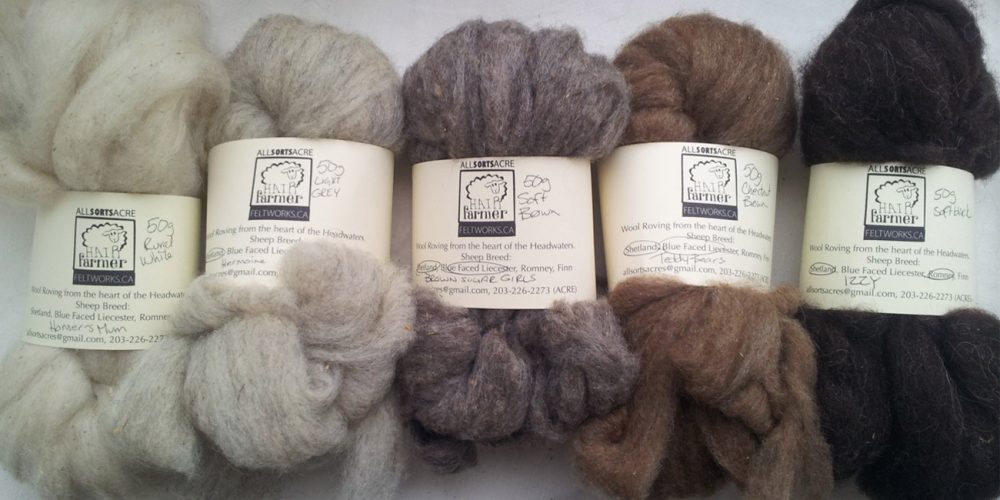 (Photo: A colour palette of All Sorts Acre wool)
