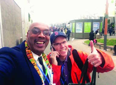 photo of Bill McKibben and Aaron Mair