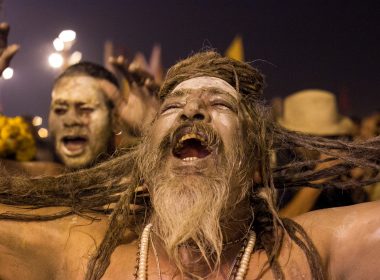 Sadhus on the Maha (great) Kumbh Mela in February 2013. Photo: Kris G Hariharan