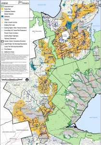 Proposed Greenbelt Expansion Study Area - Streams and Water Map