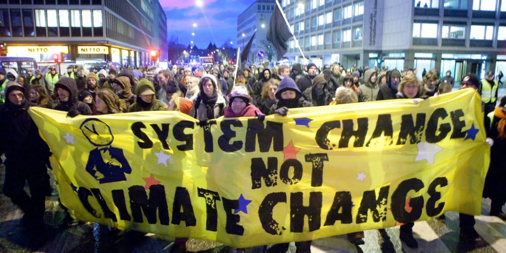 system change not climate change