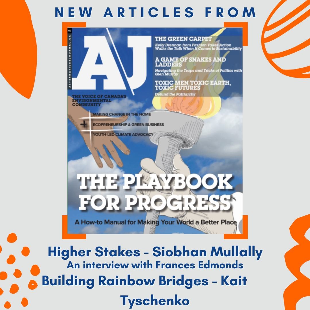 Today, our Playbook articles include “Higher Stakes” written by Siobhan Mullally, which is an interview with HP Canada’s Head of Sustainability. This article focuses on making genuine progress toward sustainability in corporate spaces. We also have “Building Rainbow Bridges” by Kait Tyschenko all about diversity in the Canadian construction sector. Kait shares their experience making the constructor sector inclusive of the LGBTQ2S+ community and beyond. You won’t want to miss these articles - check them out at the link in our bio!
.
.
.
#environmentaljustice #ecofriendly #sustainability #environmental #ecology
#environmentalist #environment #environmentallyfriendly #nature #climatechange
#conservation #sustainable #environmentaleducation #environmentalscience #magazine #journal
