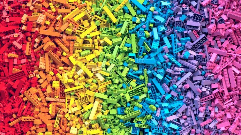 Rainbow LEGOs